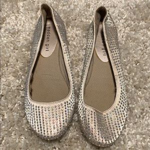Madden girl rhinestoned flats